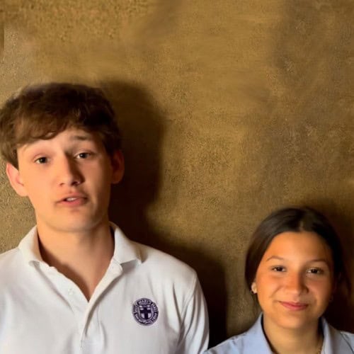 video testimonial by two students